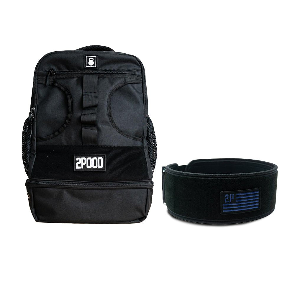 4&quot; Navy Velcro Patch Belt &amp; Backpack 3.0 Bundle - 2POOD