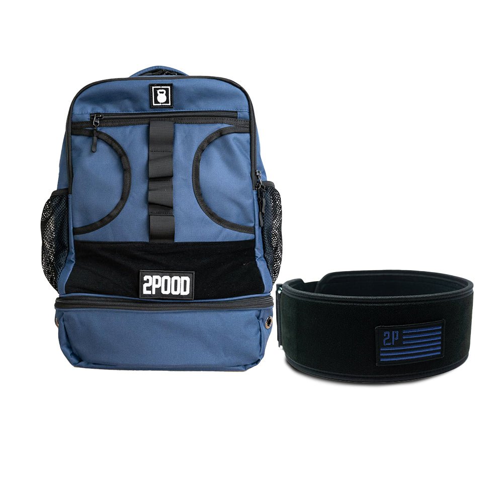 4" Navy Velcro Patch Belt & Backpack 3.0 Bundle - 2POOD