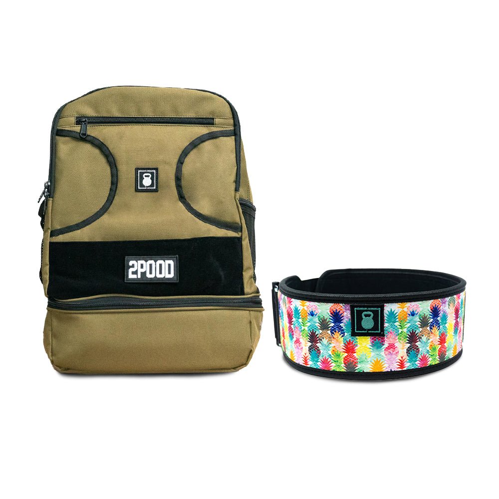 4&quot; Pineapple Belt &amp; Backpack Bundle - 2POOD