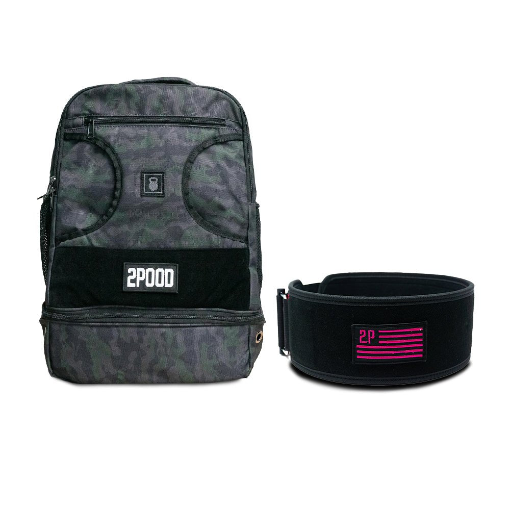 4" Pink Velcro Patch & Backpack Bundle - 2POOD