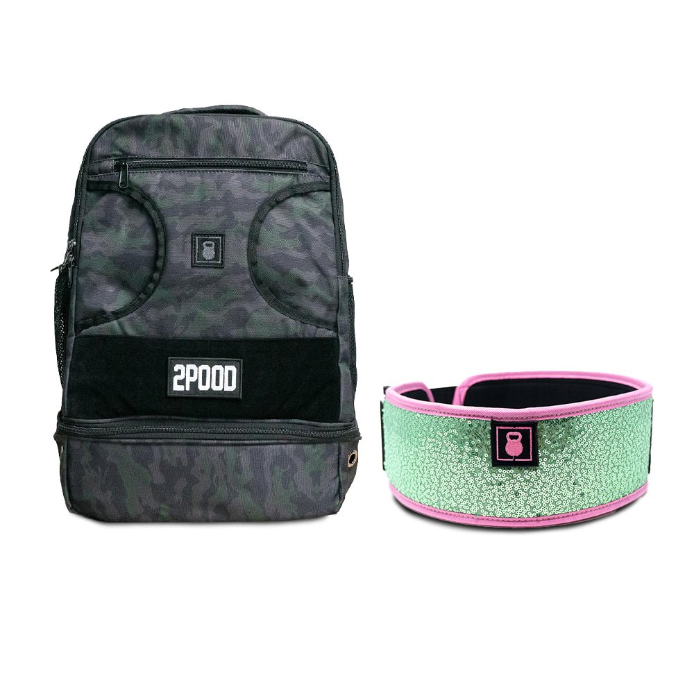 4&quot; Sweet Tart (Sparkle) Belt &amp; Backpack Bundle - 2POOD