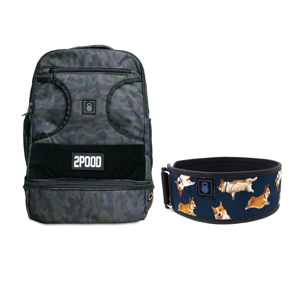4" Winston the Corgi Backpack & Belt Bundle - 2POOD
