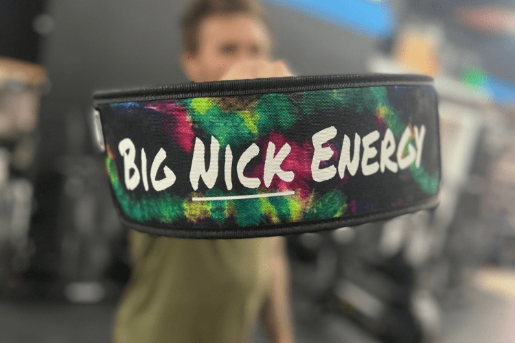 Big Nick Energy by Nick Mathew Straight Weightlifting Belt - 2POOD