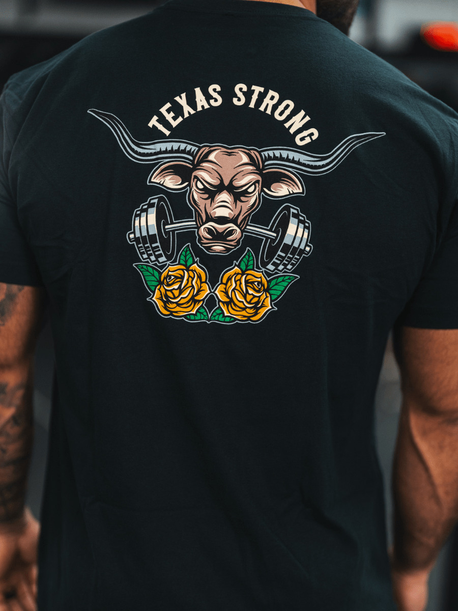 Black Texas Strong T-shirt - 2POOD