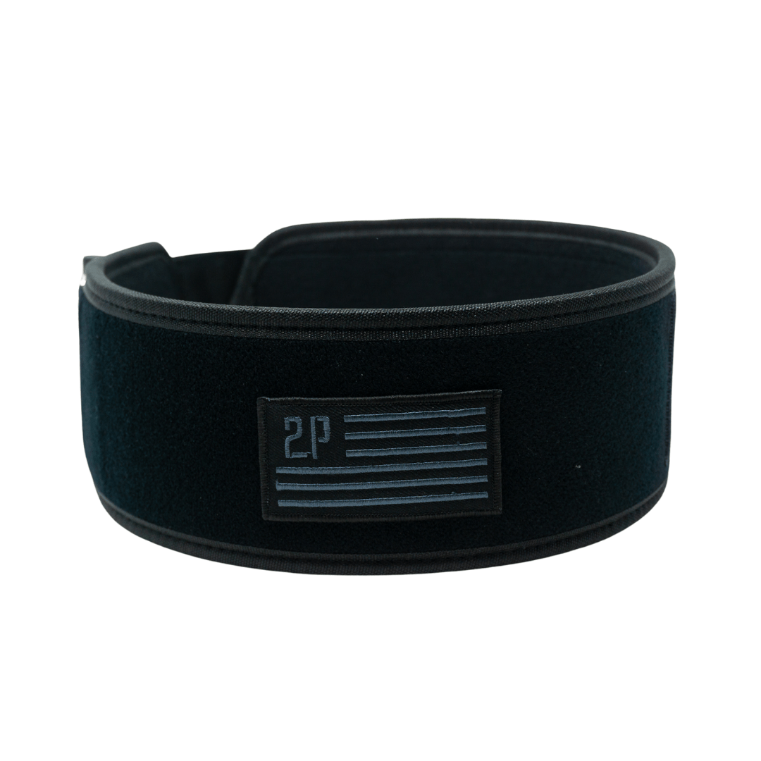Black Velcro Patch 4&quot; Weightlifting Belt - 2POOD