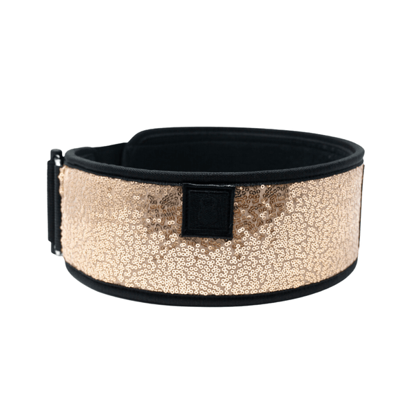 Classy Bling Rose Gold 4 Weightlifting Belt