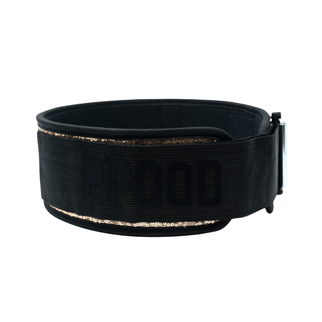Classy Bling Rose Gold 4" Weightlifting Belt