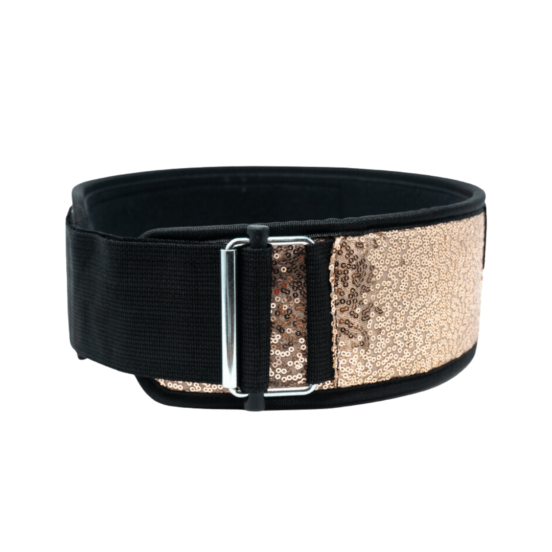 Classy Bling Rose Gold 4 Weightlifting Belt