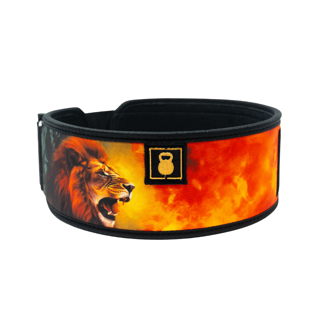 King of the Jungle By Emma Cary 4" Weightlifting Belt - 2POOD