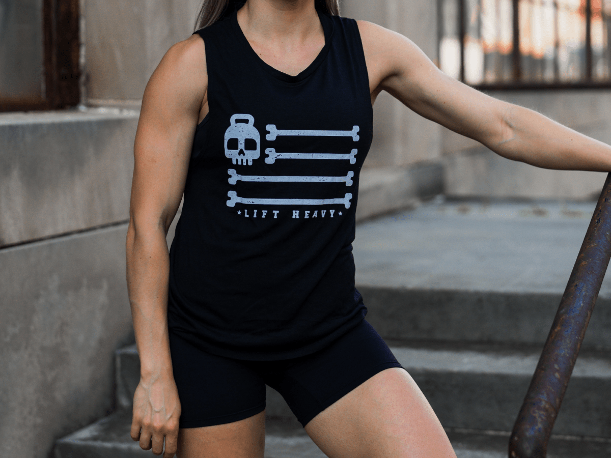 Lift Heavy Flag Women&#39;s Tank - 2POOD