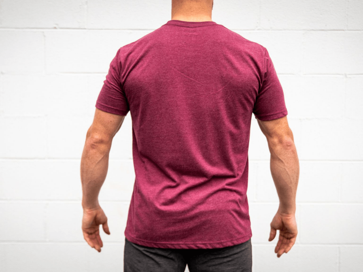 Maroon Kettlebell Patch T-Shirt - 2POOD