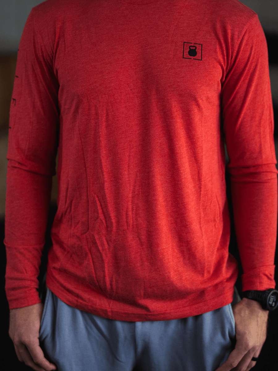 Red Kettlebell Long Sleeve - 2POOD