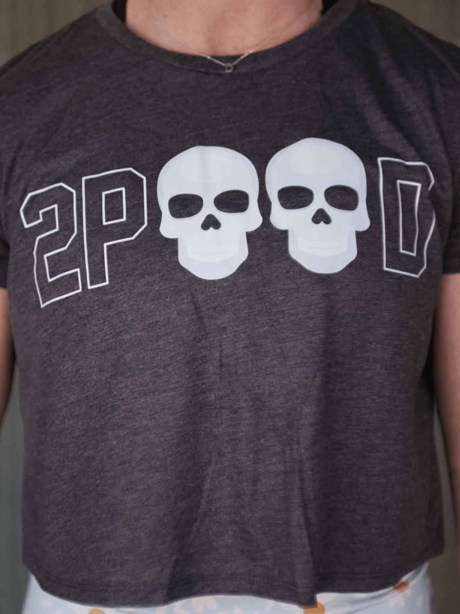 Skull 2POOD logo Crop Top - 2POOD